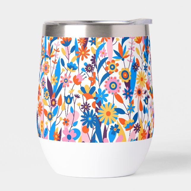 Exotic Multicolored Floral Background-32939 (Left)