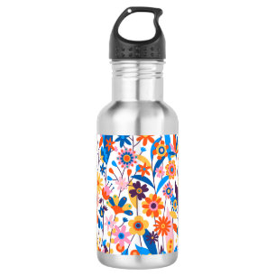 Exotic Multicolored Floral Background-32939 532 Ml Water Bottle