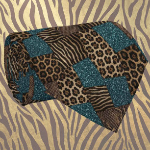 Exotic Neck Tie Wild African Animal Pattern