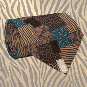 Exotic Neck Tie Wild African Animal Pattern