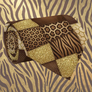 Exotic Neck Tie Wild African Animal Pattern