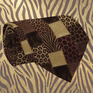 Exotic Neck Tie Wild African Animal Pattern