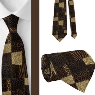 Exotic Neck Tie Wild African Animal Pattern