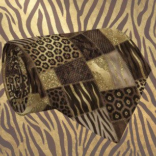 Exotic Neck Tie Wild African Animal Pattern