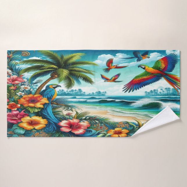 Exotic Oasis Bath Towel (Bath Towel)