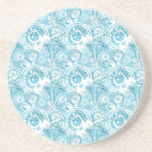 exotic ocean pattern coaster