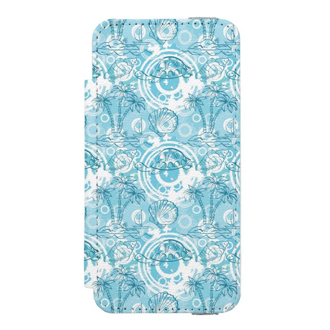 exotic ocean pattern incipio iPhone wallet case (Folio Front)