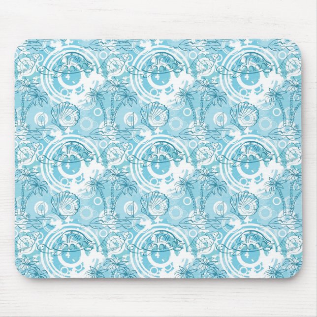 exotic ocean pattern mouse mat (Front)