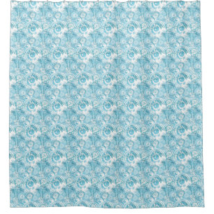 exotic ocean pattern shower curtain