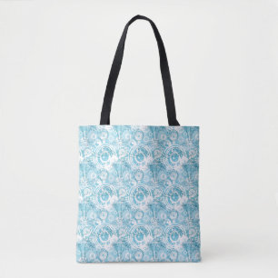 exotic ocean pattern tote bag