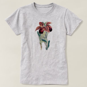 EXOTIC ORCHID ILLUSTRATION (CYPRIPEDIUM TIBETICUM) T-Shirt