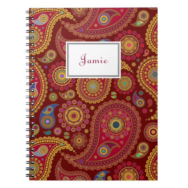 Exotic Paisley Notebook (Front)