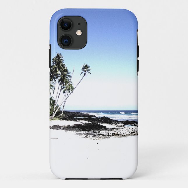 Exotic Palm Trees & Paradise Beach Case-Mate iPhone Case (Back)
