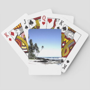 Exotic Palm Trees & Paradise Beach Playing Cards