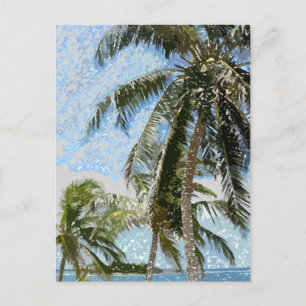 Exotic Palm Trees Postcard