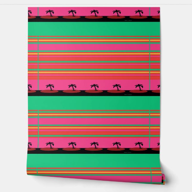 Exotic Palm Trees Wallpaper (Unrolling)