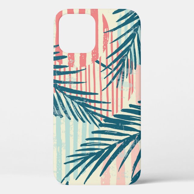 Exotic palms, hand-drawn textures Case-Mate iPhone case (Back)