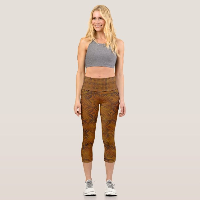 Exotic pattern on these capris (Front)