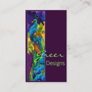 Exotic Peacock Business Card