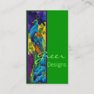 Exotic Peacock Business Card