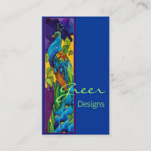 Exotic Peacock Business Card
