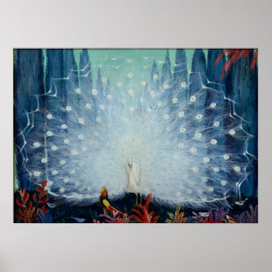 Exotic Peacock by Jessie Arms Botke Poster