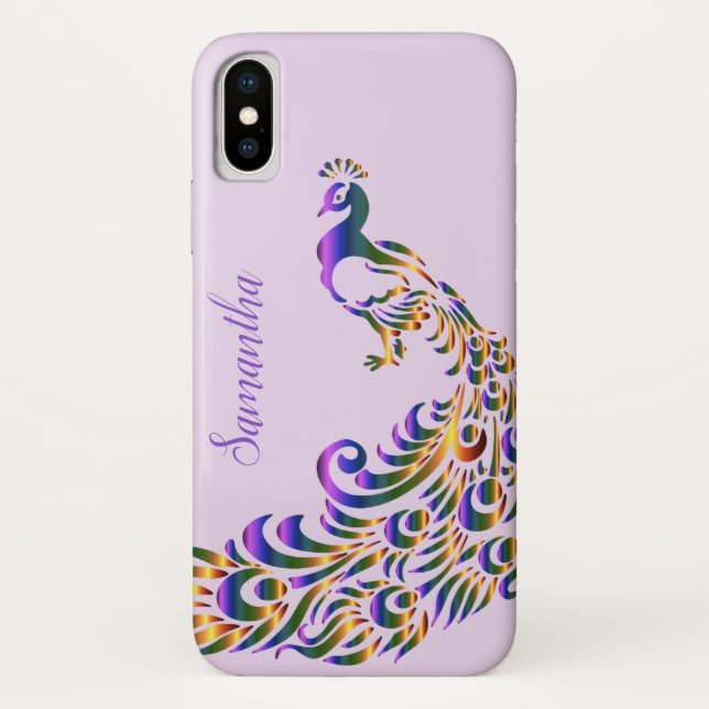 Exotic Peacock iPhone X Case (Back)