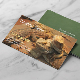 Exotic Pet & Reptile Photography Business Card