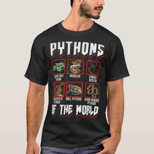 Exotic Pet Snake Reptile Ball Python Pythons Of Th T-Shirt (Front)