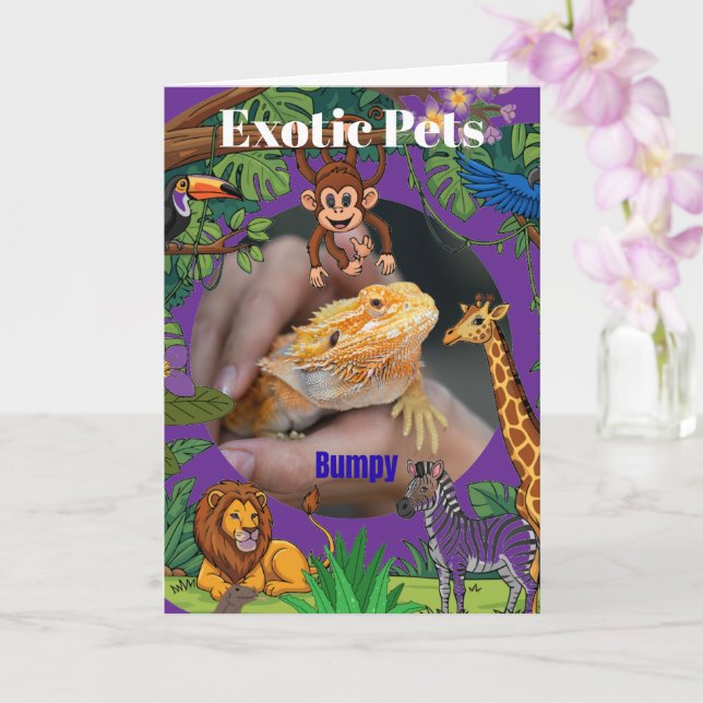 Exotic Pets Card (Orchid)