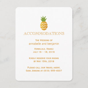 Exotic Pineapple Enclosure Card