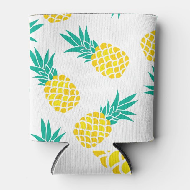 Exotic Pineapples: Yellow Delight. Can Cooler (Front)