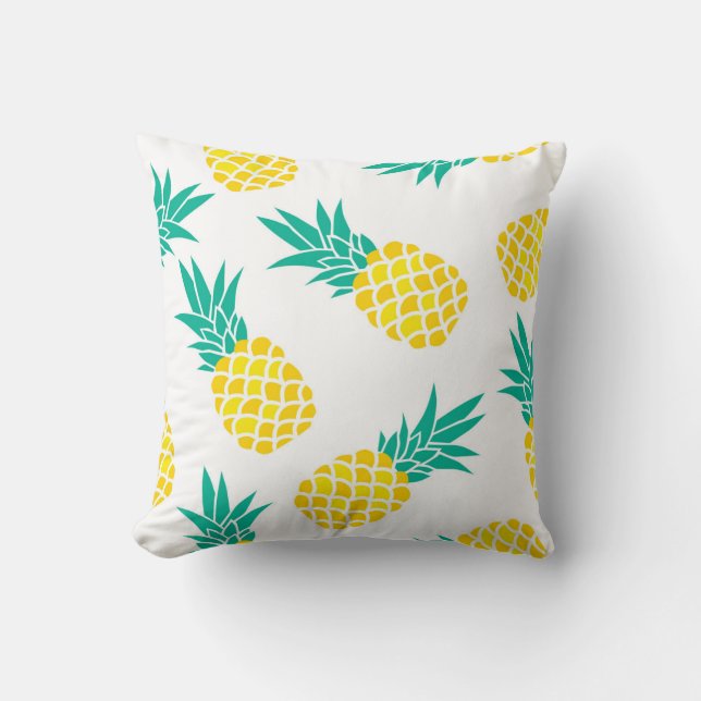 Exotic Pineapples: Yellow Delight. Cushion (Front)