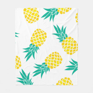 Exotic Pineapples: Yellow Delight. Fleece Blanket