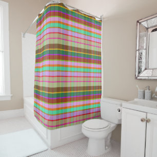 Exotic Plaid ECF Shower Curtain