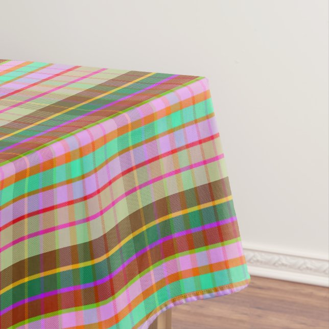 Exotic Plaid ECF Tablecloth (In Situ)
