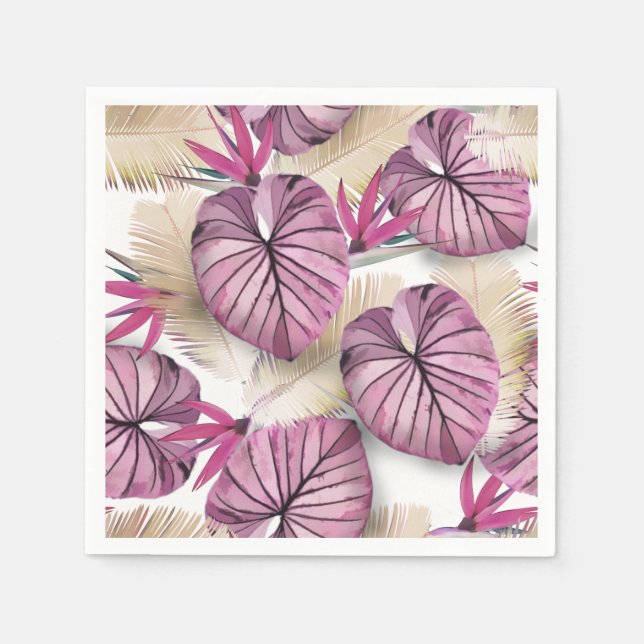 Exotic plants napkin (Front)