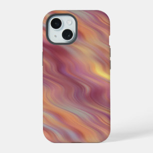 Exotic Plumeria Wavy Texture iPhone 15 Case