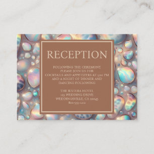 Exotic Posh Reception Details Enclosure Cards