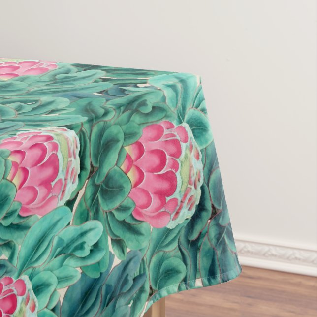 Exotic Protea Flowers Pattern Tablecloth (In Situ)