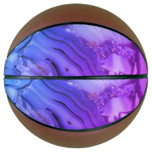 Exotic Purple Marble Basketball