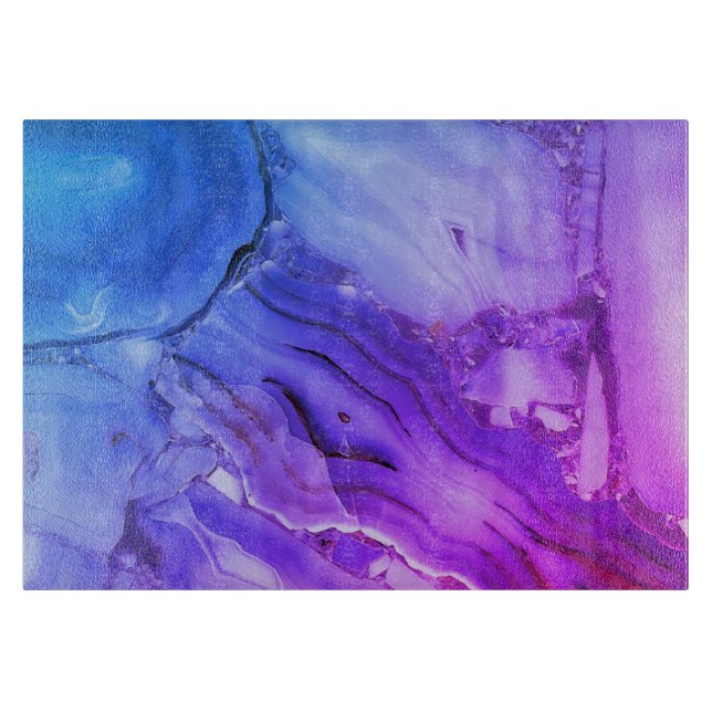 Exotic Purple Marble  Cutting Board (Front)