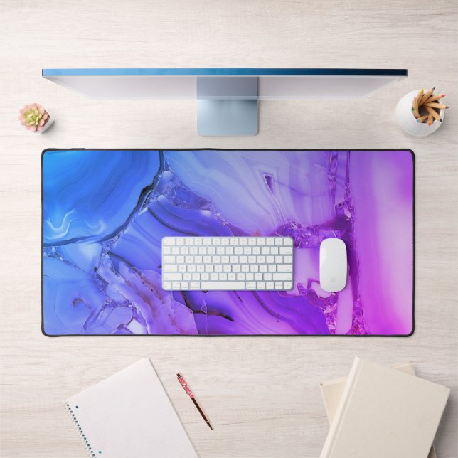 Exotic Purple Marble  Desk Mat (Office 1)