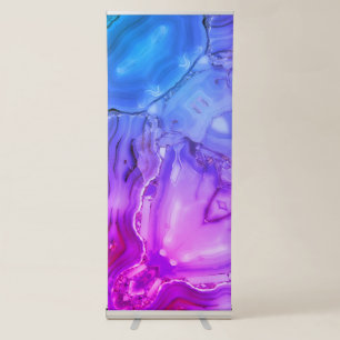 Exotic Purple Marble Retractable Banner