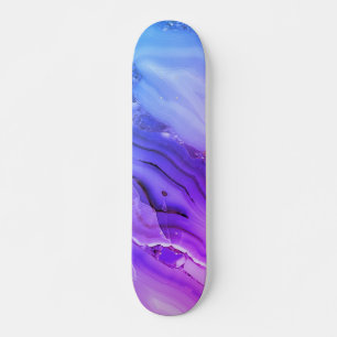 Exotic Purple Marble Skateboard