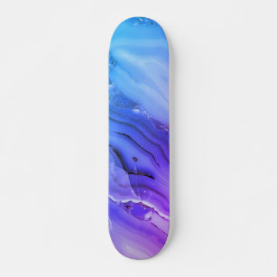 Exotic Purple Marble  Skateboard