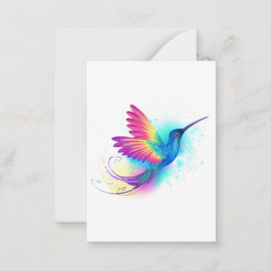 Exotic Rainbow Hummingbird Advice Card