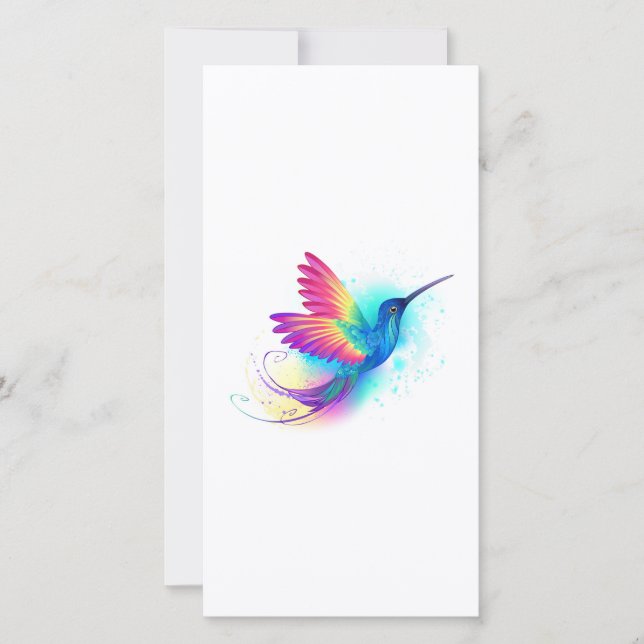 Exotic Rainbow Hummingbird Announcement (Front)