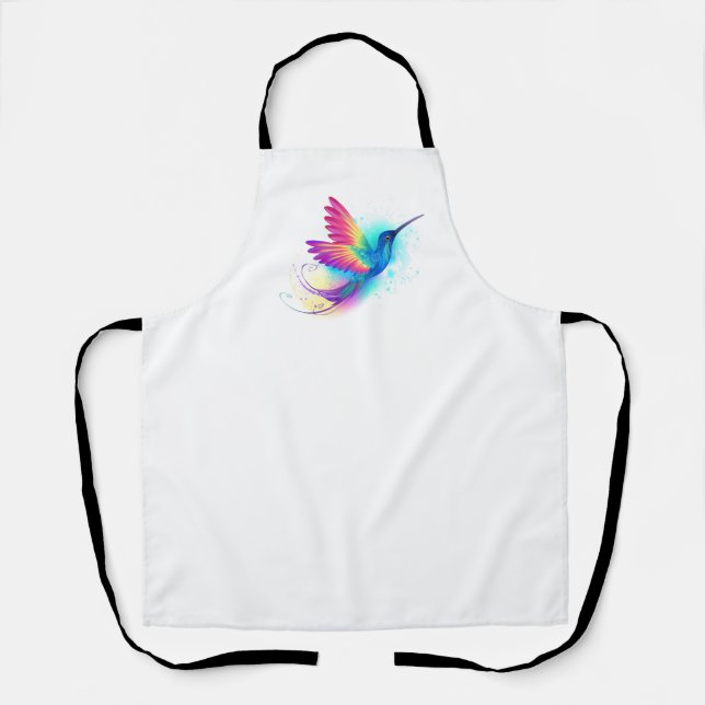 Exotic Rainbow Hummingbird Apron (Front)