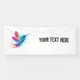 Exotic Rainbow Hummingbird Banner